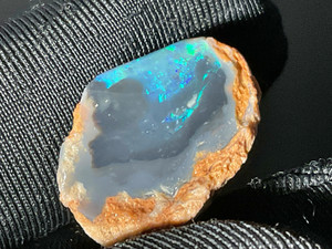 11.10 Carat Rough Black Opal Lightning Ridge
