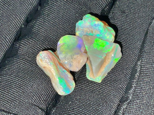 Australian Lightning Ridge Dark Small Rough Opal 13.05 Carat