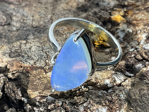 Natural Australian Coober Pedy Opal Ring 15.50 Carat