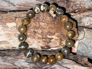 Australian Handmade Boulder Opal Stretchy Bracelet 106.90 Carat