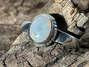 Natural Australian Coober Pedy Opal Ring 14.10 Carat