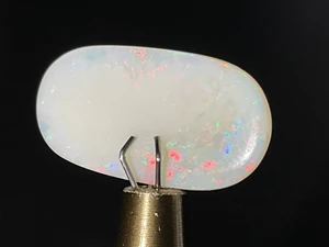 Multicolour Australian Coober Pedy Solid White Opal 4.60 Carat