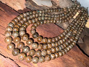 Australian Natural Faceted Cut Boulder Opal Beads Necklace
