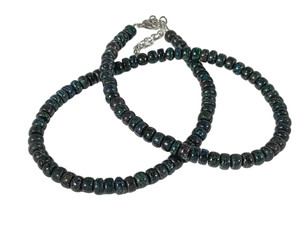 Matrix Opal  Smooth Beaded Necklace 83 Carat