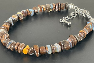 Boulder Opal Tumble Beads Bracelet 25.30 carat Boulder Opal Tumble Beads Bracelet 25.30 carat