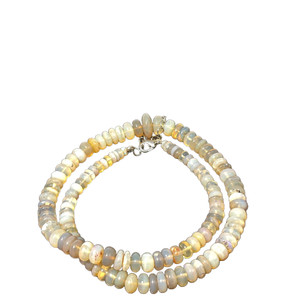 Jelly Opal Smooth Beads Necklace 135 Carat
