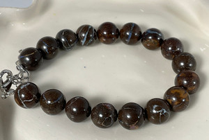 Boulder Opal Ball Shape Beads Bracelet Boulder Opal Ball Shape Beads Bracelet