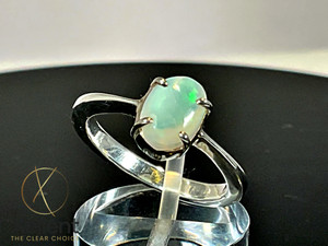 sterling silver opal ring 12.30 Carat