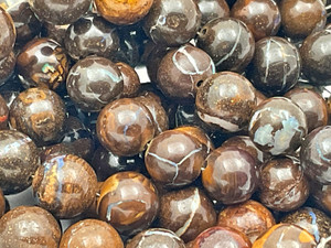Australian Boulder Opal Beads 10mm Australian Boulder Opal Beads 10mm