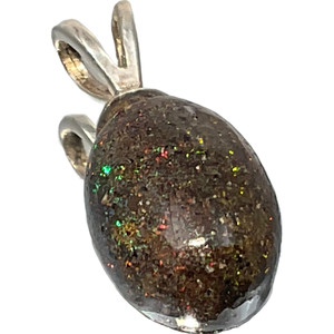 Black Matrix Opal Pendant 8.45 Carat Black Matrix Opal Pendant 8.45 Carat