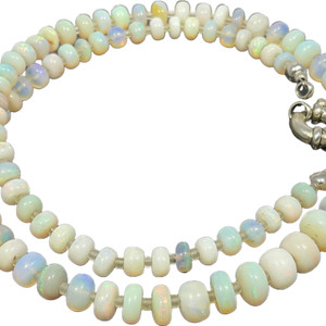Opal Beads Necklace 106.5 Carat Opal Beads Necklace 106.5 Carat