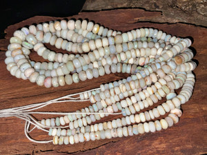 Natural Australian Coober Pedy Opal Beads 4mm to 9mm