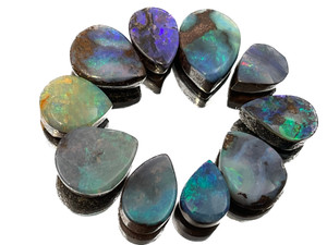 Doublet Opal 10 Piece 12.80 Carat Doublet Opal 10 Piece 12.80 Carat
