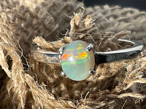 Natural Australian Coober Pedy Opal Ring 13.25Carat