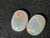 Multicolour Australian Coober Pedi Opal Pair 1.10 Carat