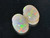 Multicolour Australian Coober Pedi Opal Pair 1.10 Carat