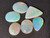 Multicolour Australian Coober Pedi Opal 6 Pc 7.90 Carat