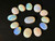 Multicolour Australian Coober Pedi Opal 13 Pc 14.35 Carat