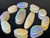 Multicolour Australian Jelly Coober Pedy Opal 11 Pc 16.25 Carat