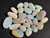 Multicolour Australian Coober Pedy Opal 24 Pc 36.65 Carat
