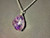 Natural Amethyst Wire Wrapped Pendant With Chain
