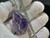 Natural Amethyst Wire Wrapped Pendant With Chain