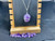 Natural Amethyst Tumble Crystal Wire Wrapped Pendant
