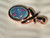 Sterling Silver Rose Gold  Plated Australian Triplet Opal Pendant 5.30 Carat
