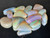 Multicolour Australian Coober Pedy Opal 14 Pc 33.50 Carat