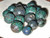 Australian Matrix Faceted Cut Round Opal Beads