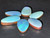 Australian Queensland Doublet Boulder Opal 6 Pc 10.50 Carat