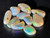 Multicolour Australian Coober Pedy Opal 10 Pc 5.25 Carat