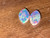 Rainbow Colorplay Australian Coober Pedy Opal Pair 0.40 Carat