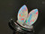 Rainbow Colorplay Australian Coober Pedy Opal Pair 0.40 Carat
