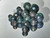 Australian Matrix Faceted Cut Round Shape Opal Beads