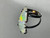 Natural Australian Coober Pedy White Opal In Sterling Silver Ring 9.75 Carat