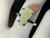Natural Australian Coober Pedy White Opal In Sterling Silver Ring 9.75 Carat