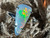 Natural Australian Coober Pedy White Opal In Sterling Silver Ring 9.75 Carat