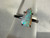 Natural Australian Coober Pedy White Opal In Sterling Silver Ring 9.90 Carat