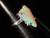 Natural Australian Coober Pedy White Opal In Sterling Silver Ring 9.90 Carat