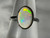 Natural Australian Coober Pedy White Opal In Sterling Silver Ring 12.35 Carat