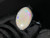 Natural Australian Coober Pedy White Opal In Sterling Silver Ring 12.35 Carat