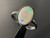 Natural Australian Coober Pedy White Opal In Sterling Silver Ring 12.35 Carat