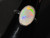 Natural Australian Coober Pedy White Opal In Sterling Silver Ring 12.35 Carat