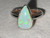 Natural Australian Coober Pedy White Opal In Sterling Silver Ring 11.50 Carat