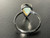 Natural Australian Coober Pedy White Opal In Sterling Silver Ring 11.50 Carat