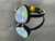 Natural Australian Coober Pedy White Opal In Sterling Silver Ring 10.25 Carat