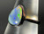Natural Australian Coober Pedy White Opal In Sterling Silver Ring 10.25 Carat