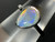 Natural Australian Coober Pedy White Opal In Sterling Silver Ring 10.25 Carat