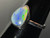 Natural Australian Coober Pedy White Opal In Sterling Silver Ring 10.25 Carat
